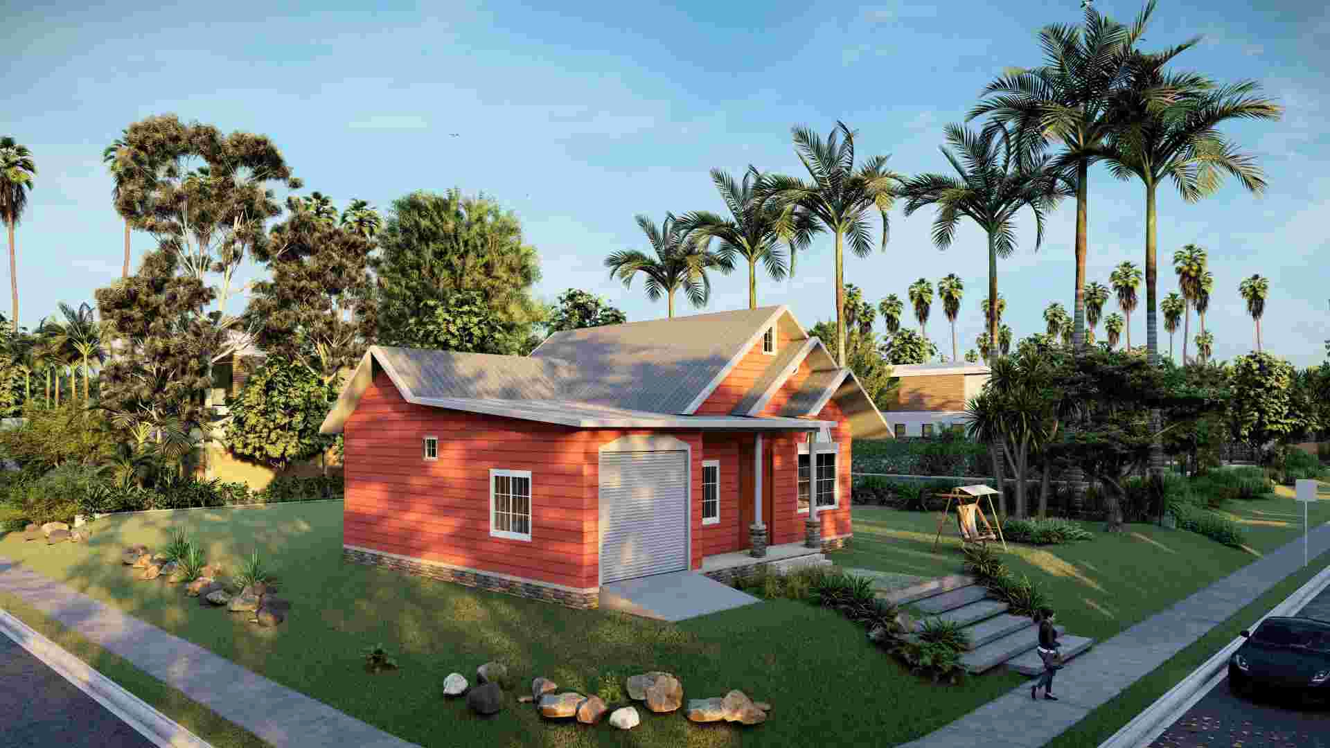 Villa de lujo - (QB07) Heya Costos de construcción de casas prefabricadas Edificios de acero prefabricados Proyecto de Polonia