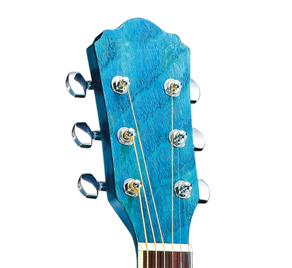 Diecast máquina de cabeza de cromo al por mayor de alta gama de madera contrachapada guitarra acústica