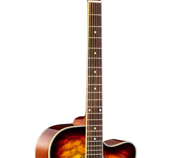 Laminated mahogany back side stylish modern student fancy acoustic guitar