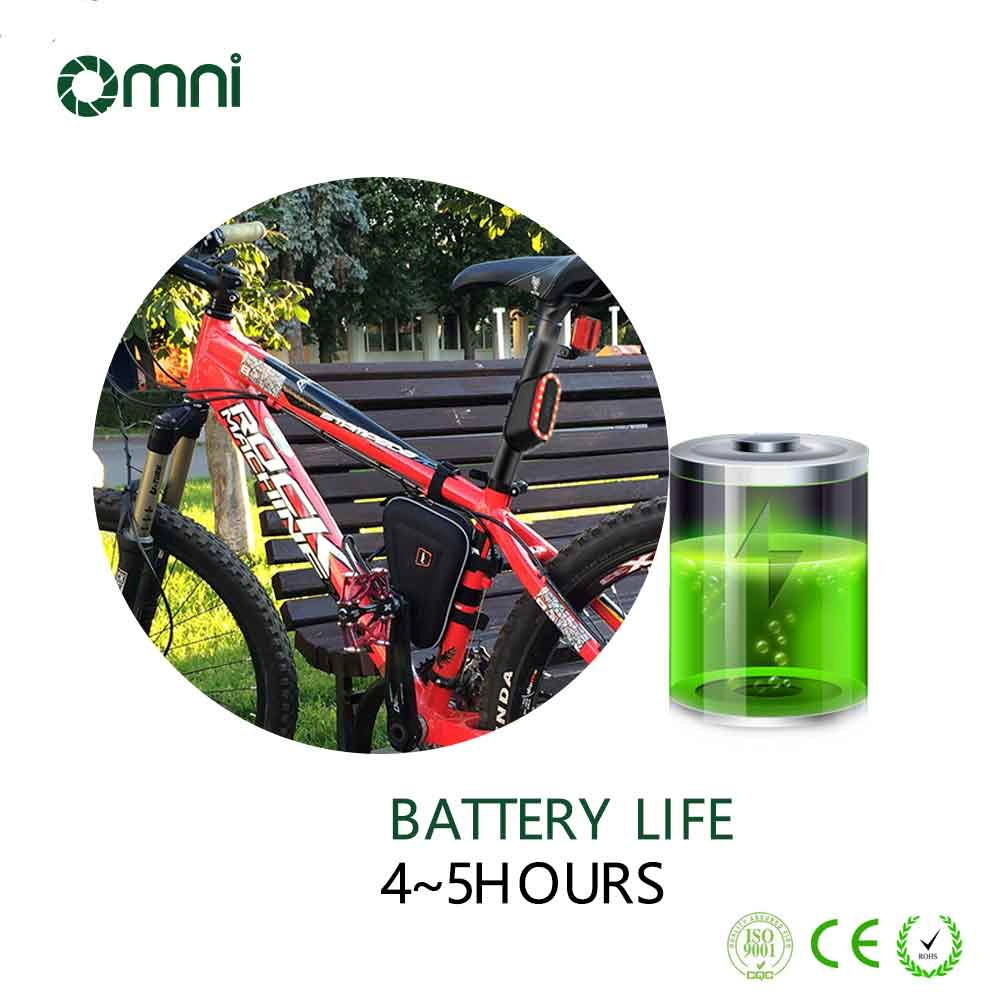 Omni Modos de flash Luz trasera de bicicleta inteligente Luz trasera de bicicleta Led