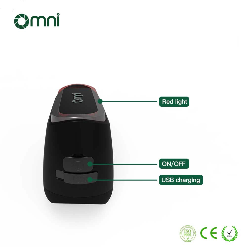 Omni Modos de flash Luz trasera de bicicleta inteligente Luz trasera de bicicleta Led