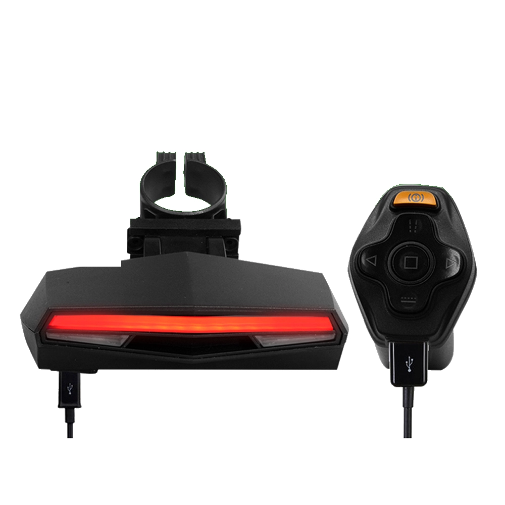 Lámparas de luces led con batería para ciclismo con control remoto multifunción de alta calidad, luces de advertencia led para bicicleta