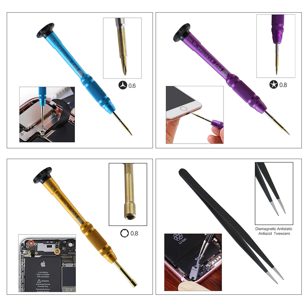 BST-116 43 in 1 manual open cookware tool set screwdriver mobile phone repair tool kit with case
