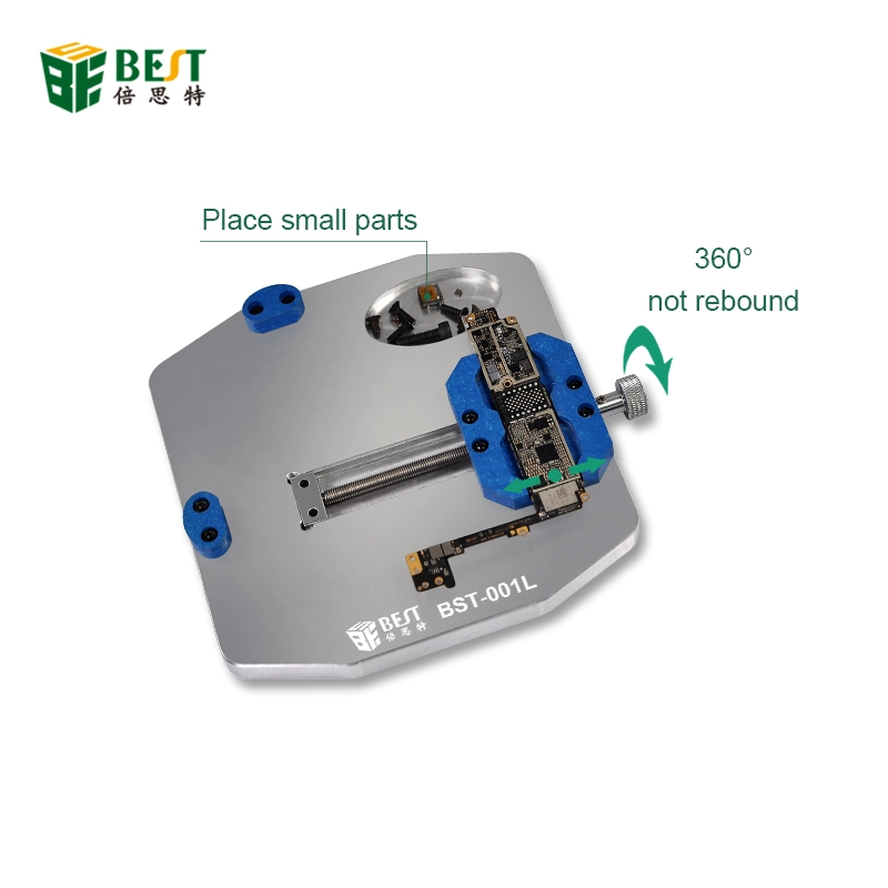 2021 new arrival BST-001L Aluminum Alloy Universal PCB Holder Fixtures Mobile Phone Repairing Soldering Iron Rework Tool
