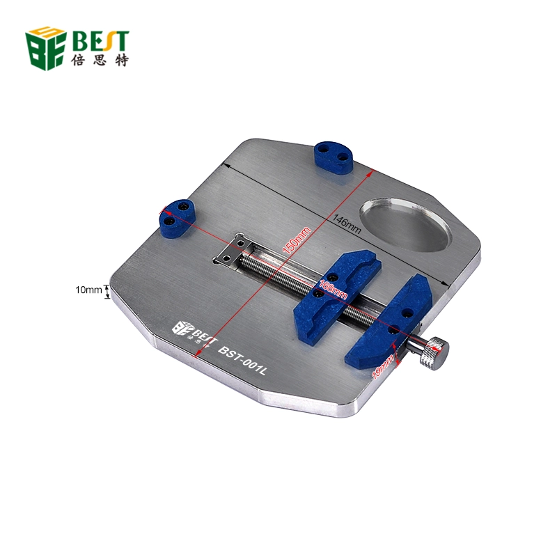 2021 new arrival BST-001L Aluminum Alloy Universal PCB Holder Fixtures Mobile Phone Repairing Soldering Iron Rework Tool