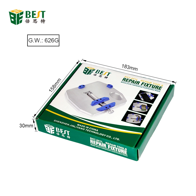 2021 new arrival BST-001L Aluminum Alloy Universal PCB Holder Fixtures Mobile Phone Repairing Soldering Iron Rework Tool