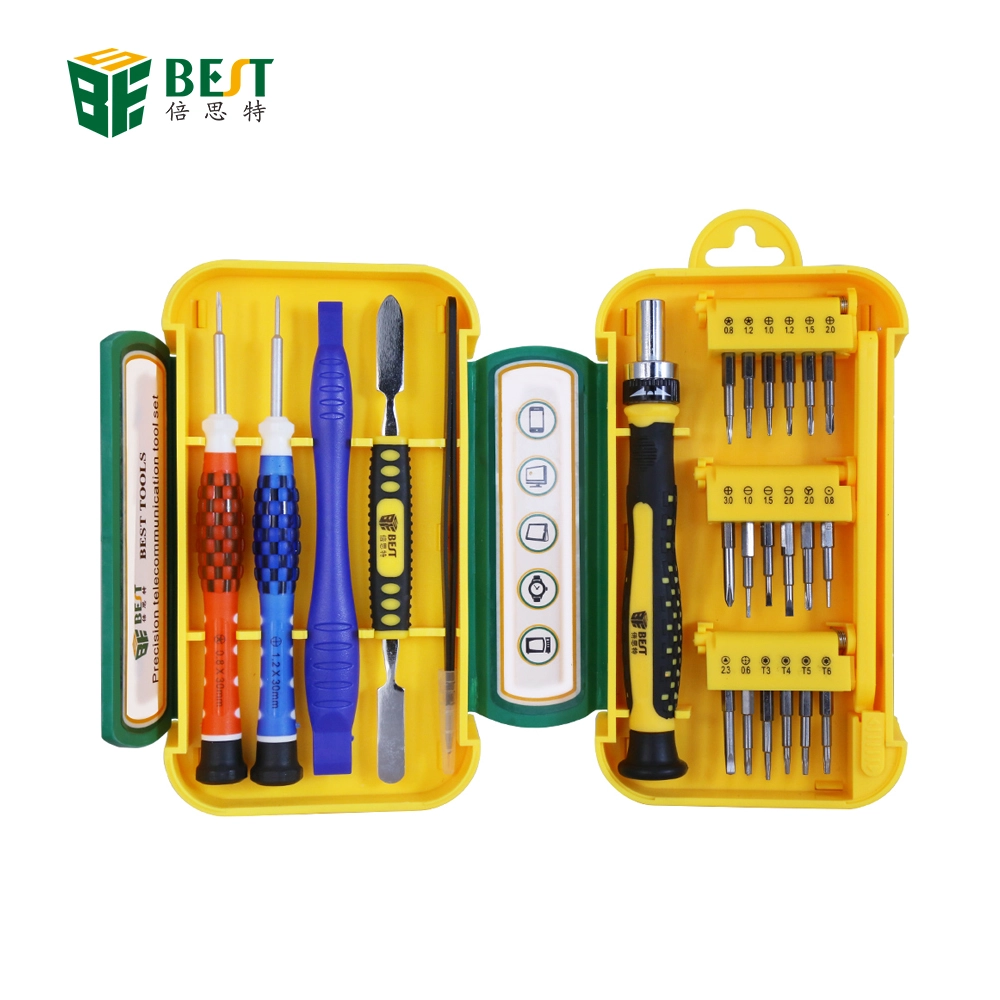 Kit di strumenti di riparazione per telefono cellulare professionale 24-set di cacciaviti BEST-8925