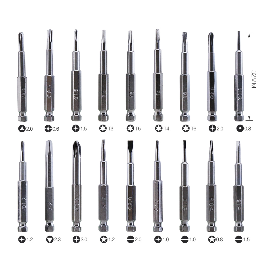 Kit di strumenti di riparazione per telefono cellulare professionale 24-set di cacciaviti BEST-8925