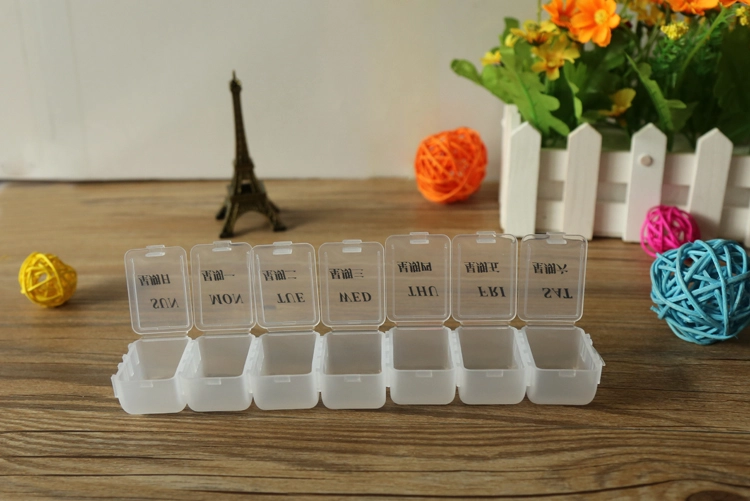 Boîte de rangement en plastique transparent 7 du réseau BEST-R622