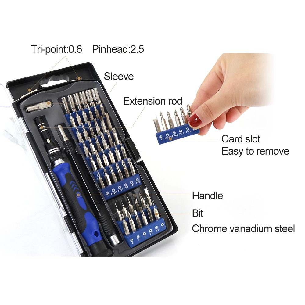 BEST-119B Universal Pro Hand DIY Cell Phone Laptop PC Repair Household Precision Screwdriver Set Kit