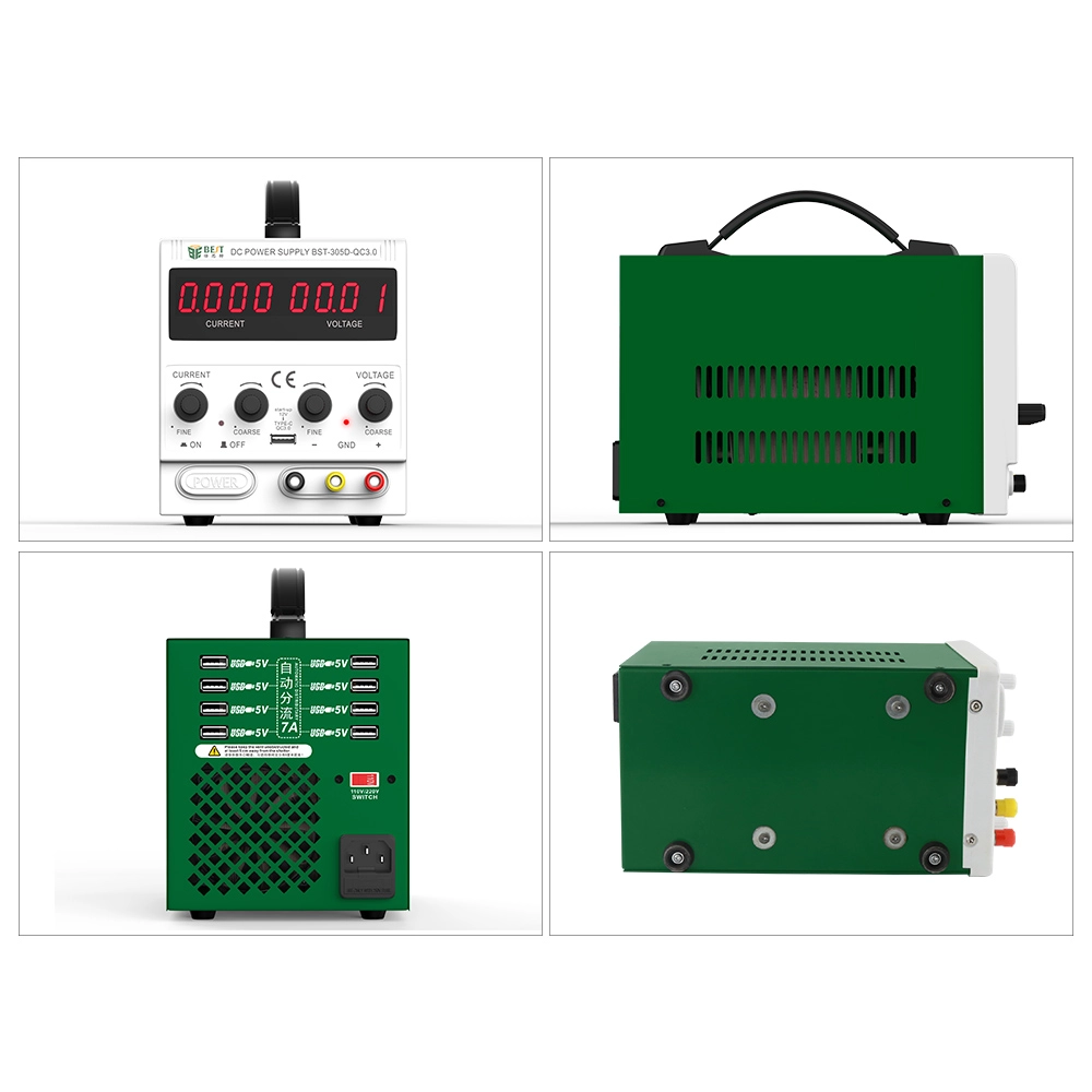 BEST 305D Новый 30V 5A AC DC Регулируемое питание светодиодного питания с USB-портами Инструменты для ремонта мобильных телефонов
