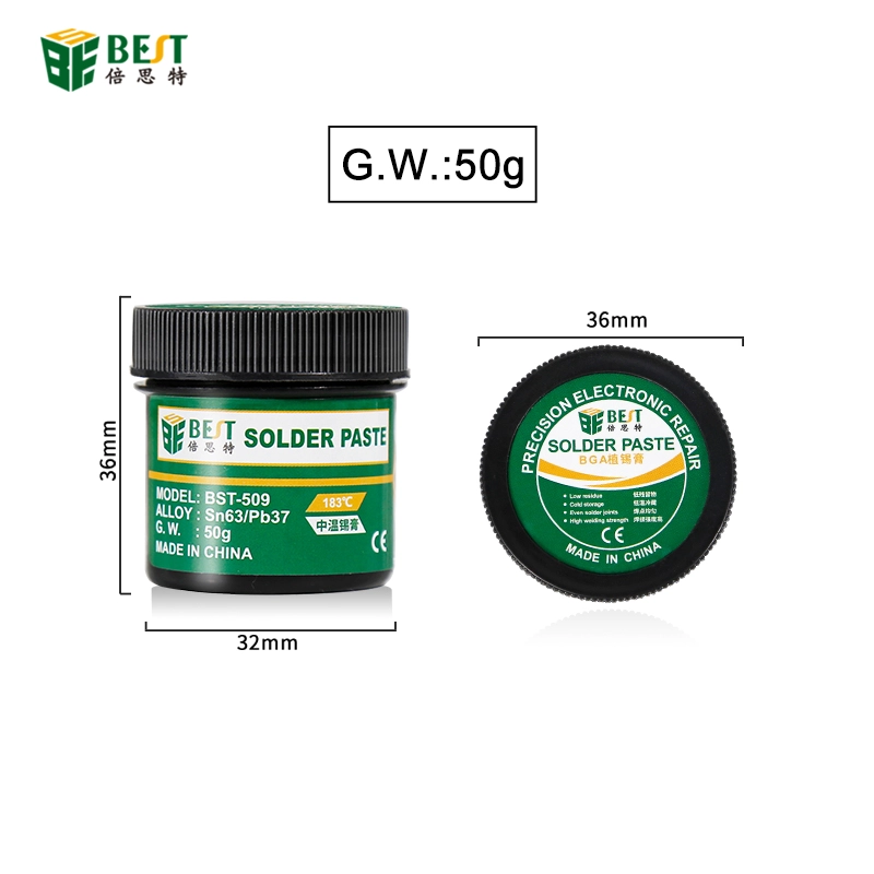 BEST-509 50g Sn63Pb37 Silberlötpaste Zinnlötpaste für die Elektronik