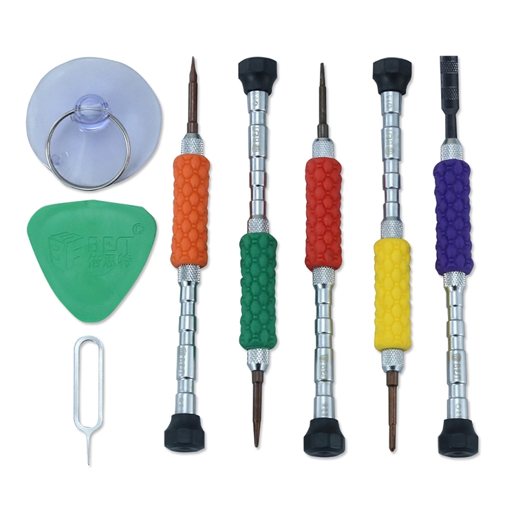 BEST-669S 12 en 1 tournevis magnétique de précision Set Pry Spudger outils Kit pour ordinateurs portables réparation de téléphone portable