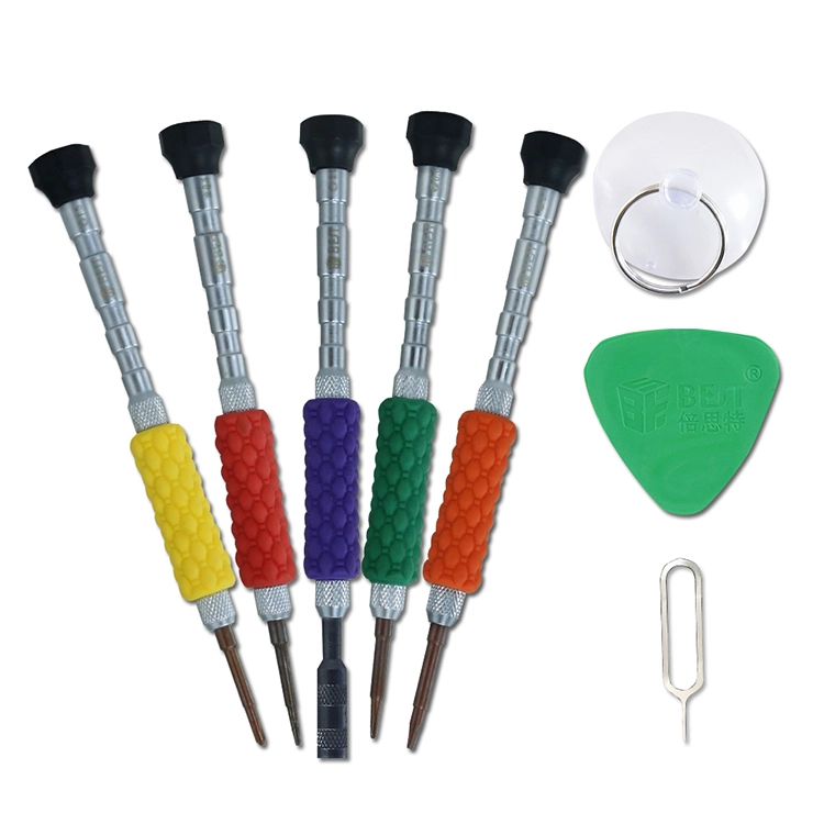 BEST-669S 12 en 1 tournevis magnétique de précision Set Pry Spudger outils Kit pour ordinateurs portables réparation de téléphone portable