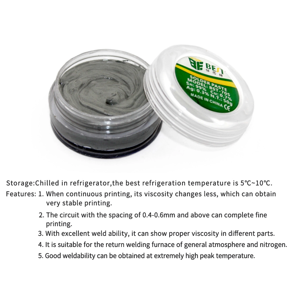BEST-705 Bleifreie Marken-Silber-Zinn-Lötpaste