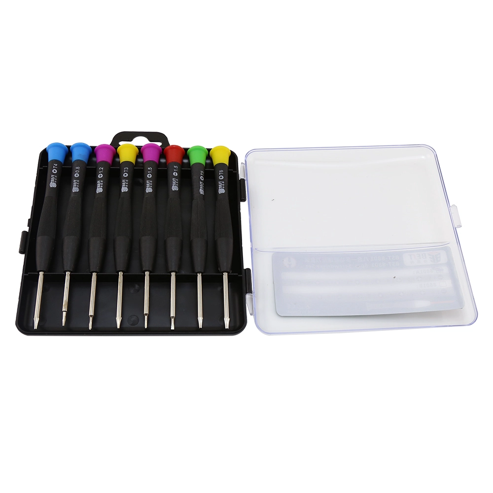 BEST-8801A 8pcs Multifunktions-Schraubendreher-Set Handy-Reparatur-Werkzeuge