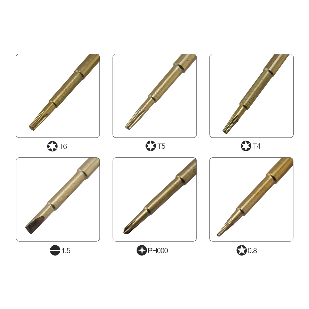 BEST-9900S 6pcs precision screwdriver set with aluminium alloy handle good quality