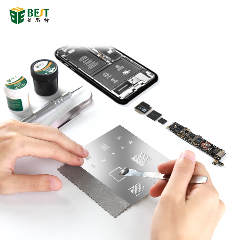 BEST-A9-Haute Qualité Universelle BGA IC Pochoirs Pochoirs Chauffé Modèle Reballing Stencil pour iphone 6 6P