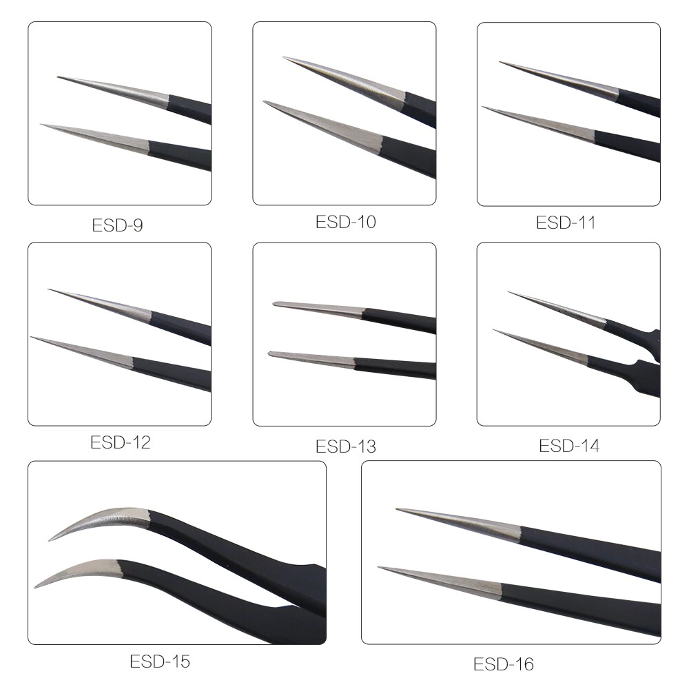 BEST ESD 09-16 Tip Precision Professional Anti-Static Electric Toem for Computer Repair Tools