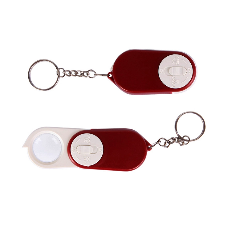 BEST J106 Lupe Keychain Einstellbare LED-Lupe Tischlampe LED-Leuchten 10X Vergrößerung