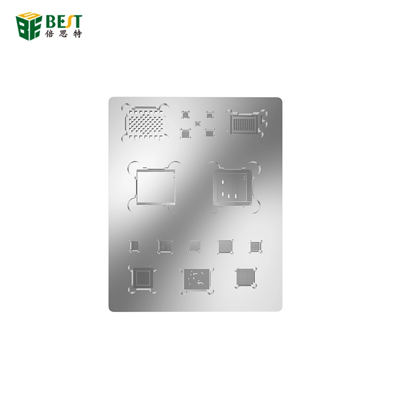 BEST-A10 Acciaio inossidabile Acciaio inossidabile Pasta per saldatura Cellulare 3D Universale Bga Reballing Stencil