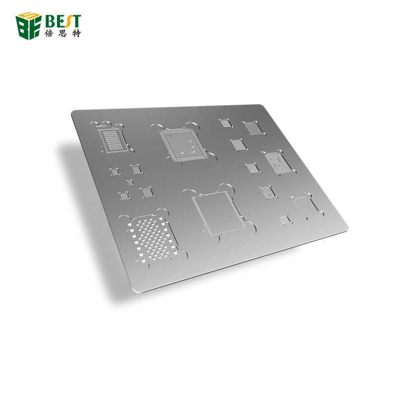 BEST-A10 Acciaio inossidabile Acciaio inossidabile Pasta per saldatura Cellulare 3D Universale Bga Reballing Stencil