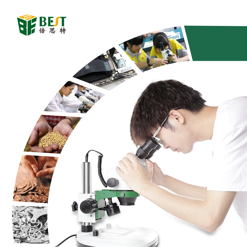 أفضل x5 مجهر ستيريو المجهر 10x / 20x فوق الصمام الاضواء pcb اللحيم أداة إصلاح الهاتف المحمول المعدنية مشاهدة مجهر