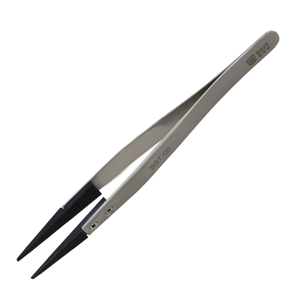 BST-00 pinces en acier inoxydable anti-statiques avec pointe fine remplaçable