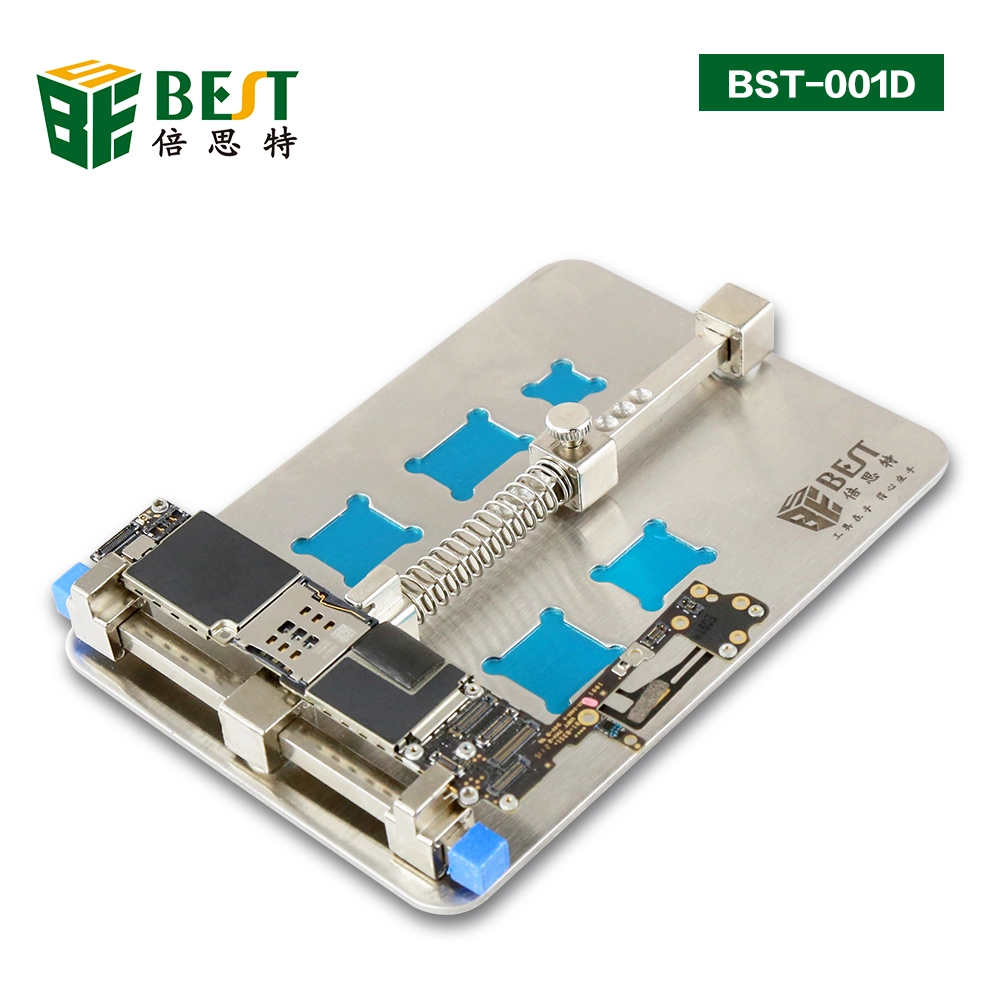 Station de travail de support de carte PCB de carte PCB de BST-001D DIYFIX d'acier inoxydable pour les outils de réparation de puce