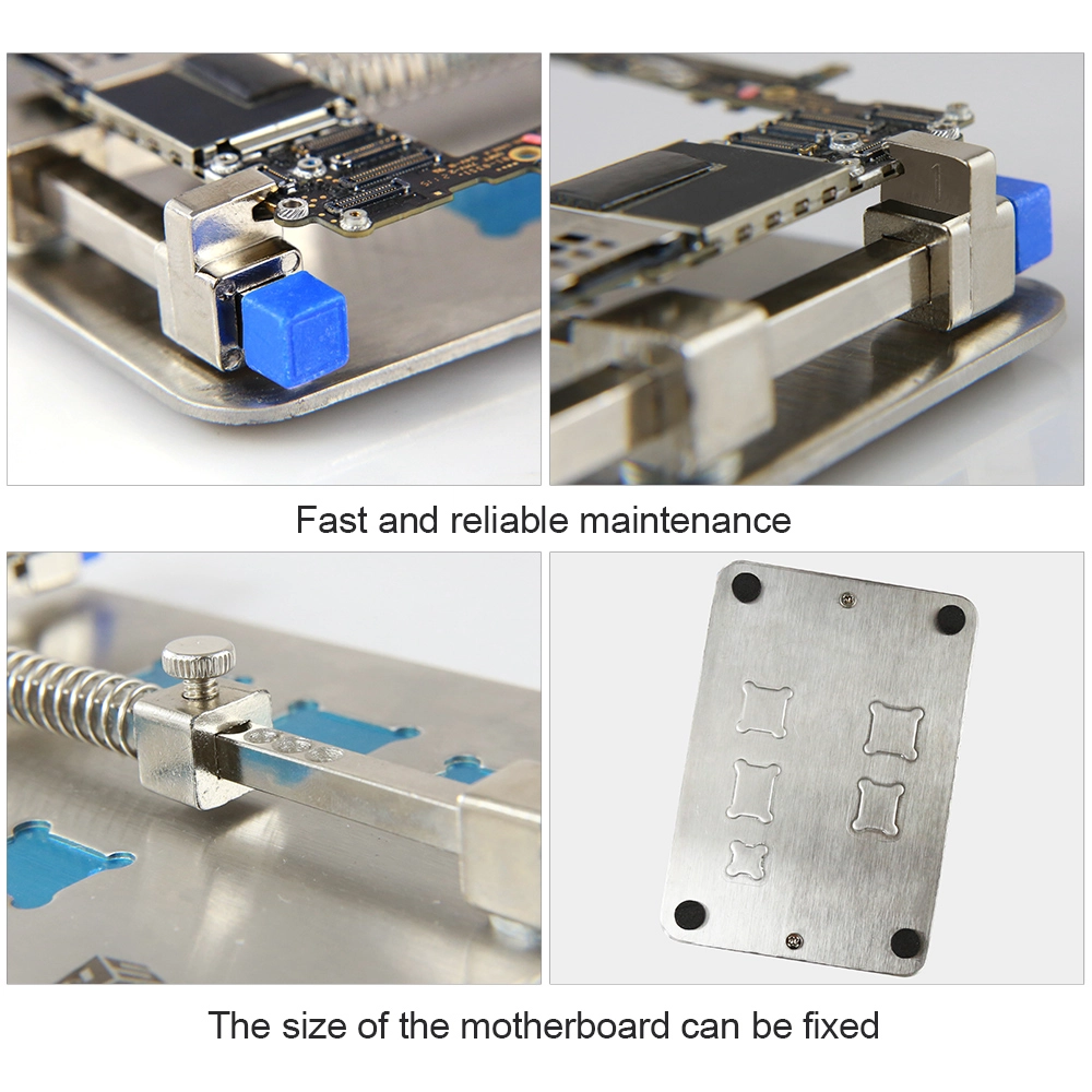 Station de travail de support de carte PCB de carte PCB de BST-001D DIYFIX d'acier inoxydable pour les outils de réparation de puce