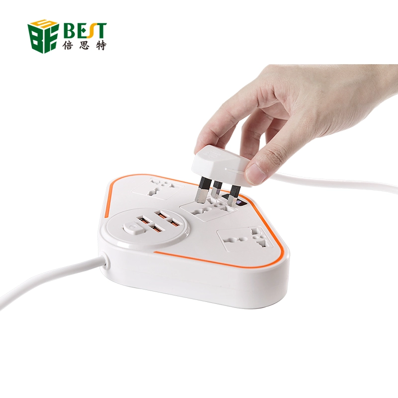 BST-07 NEW Factory Price Usb Weatherproof British Standard Universal Power Extension Socket