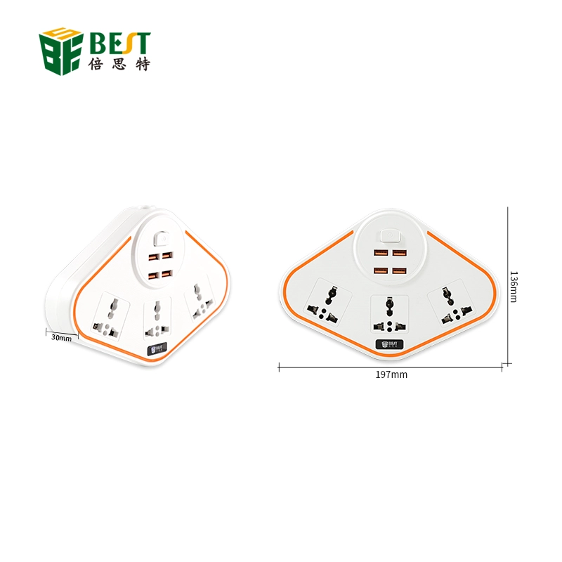 BST-07 NEW Factory Price Usb Weatherproof British Standard Universal Power Extension Socket