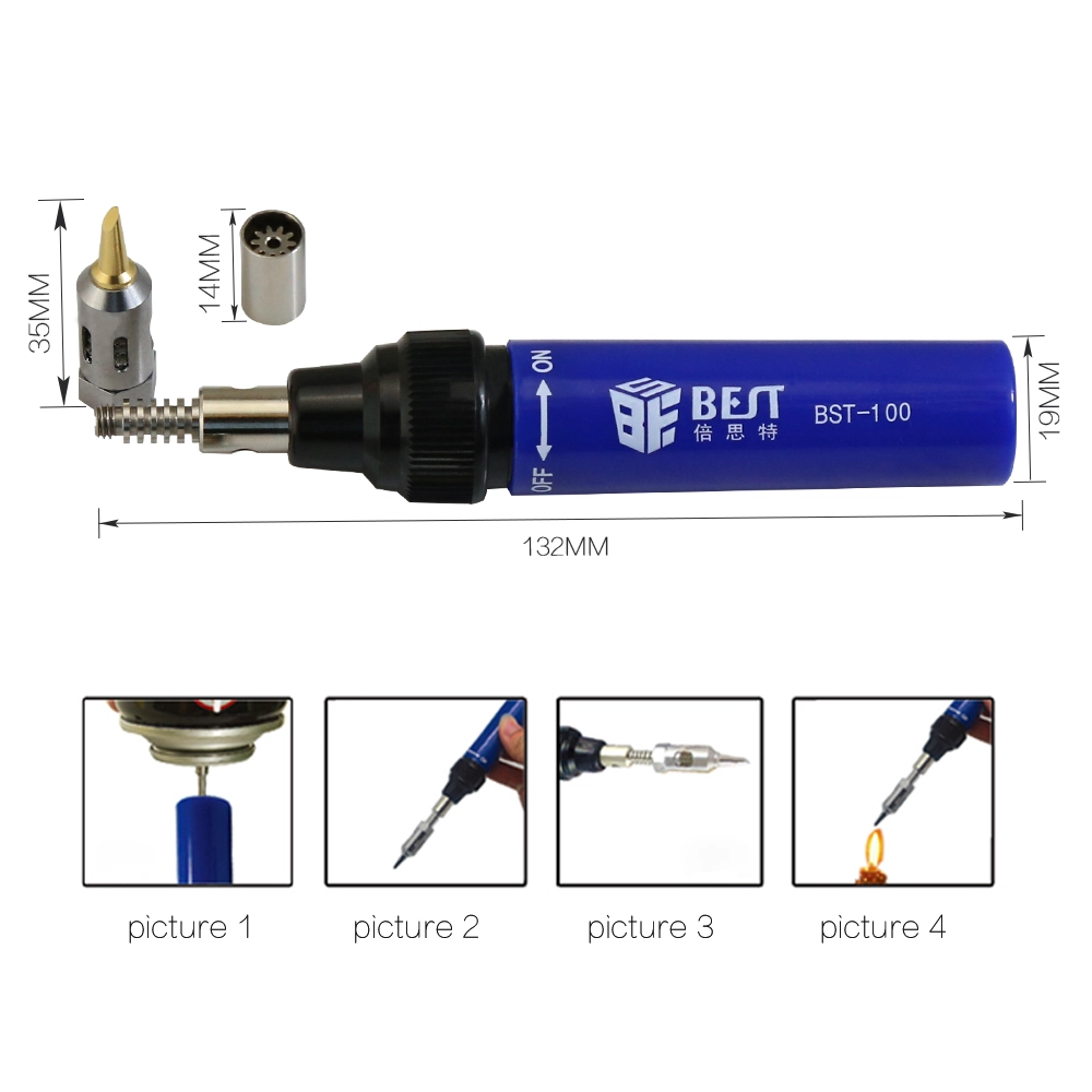 BST-100 Stifttyp Gas Lötkolben