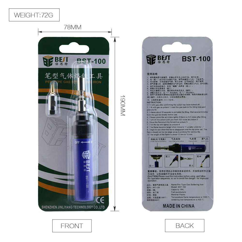 BST-100 Stifttyp Gas Lötkolben