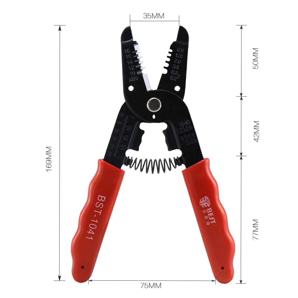 BST-1041 Abisolierzange Stripping Tool mit Lock Gute Qualität