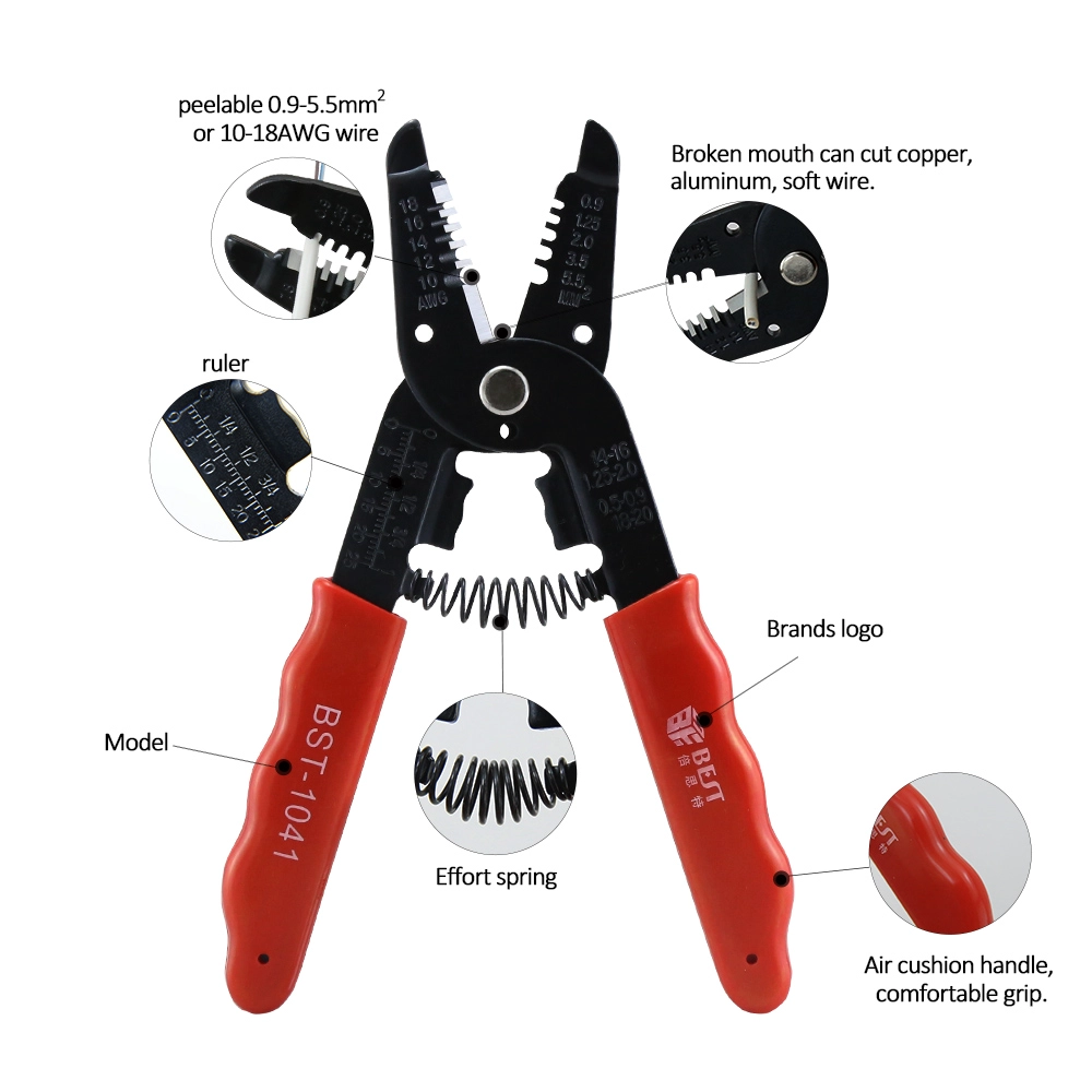 BST-1041 Abisolierzange Stripping Tool mit Lock Gute Qualität