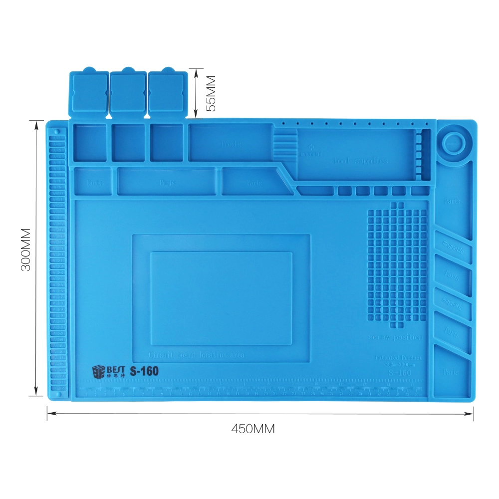 BST-S-160 Hitzebeständige Heißluftpistole BGA Lötstation Reparatur Isolierung Pad Isolator Pad Wartungsplattform Schreibtisch Mat