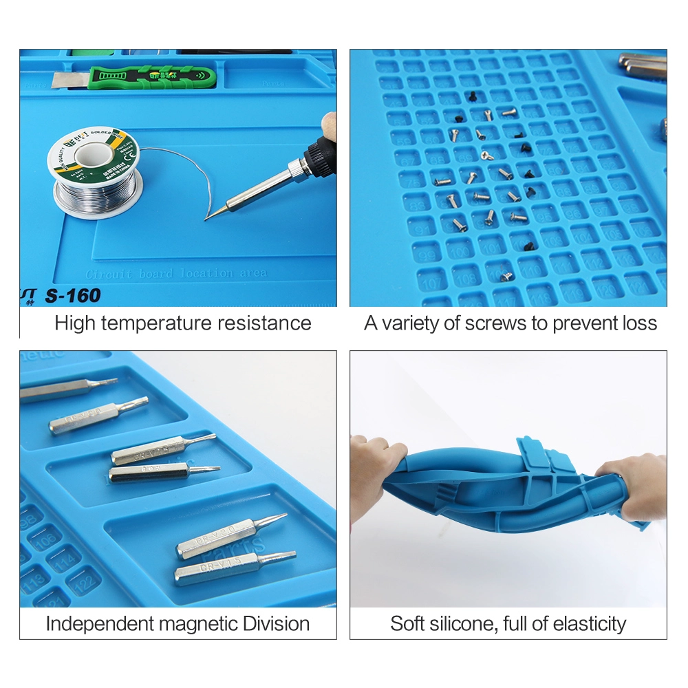 BST-S-160 Hitzebeständige Heißluftpistole BGA Lötstation Reparatur Isolierung Pad Isolator Pad Wartungsplattform Schreibtisch Mat