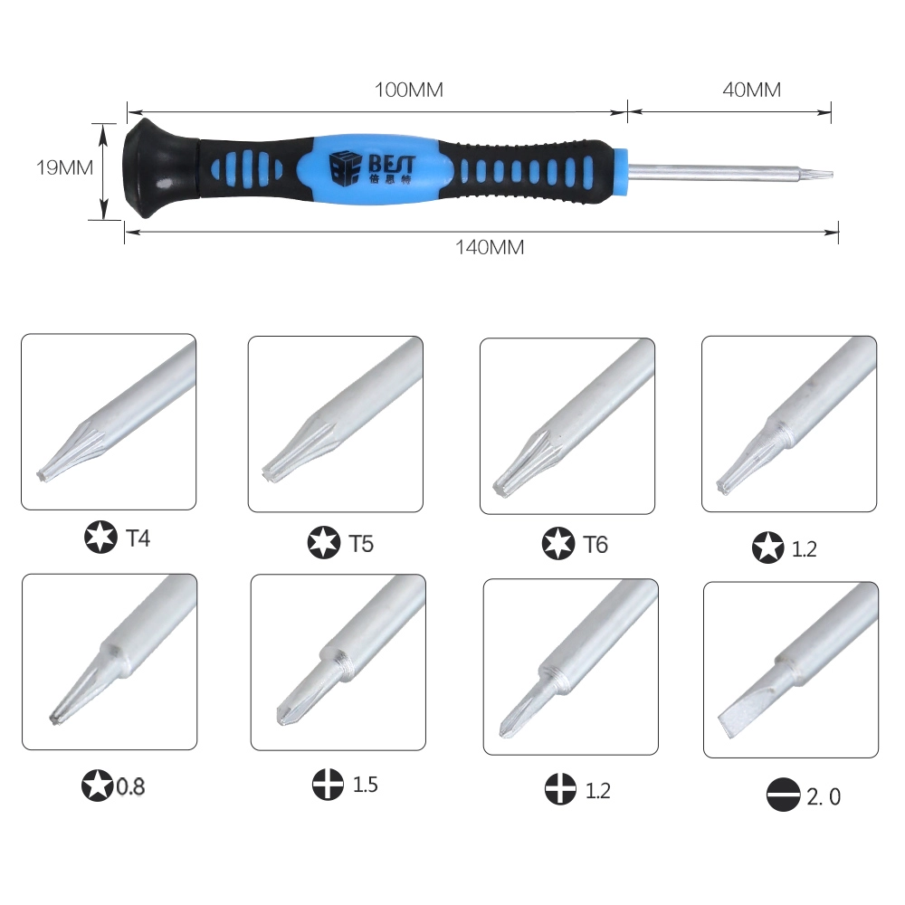Atacado melhores chaves de fenda kit de reparação ferramenta para iPhone samsung sony Ferramentas HTC Pry 16 em 1 Kit BST-2408