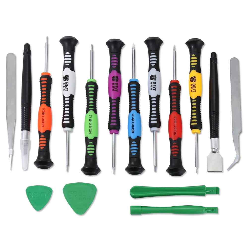 Atacado melhores chaves de fenda kit de reparação ferramenta para iPhone samsung sony Ferramentas HTC Pry 16 em 1 Kit BST-2408