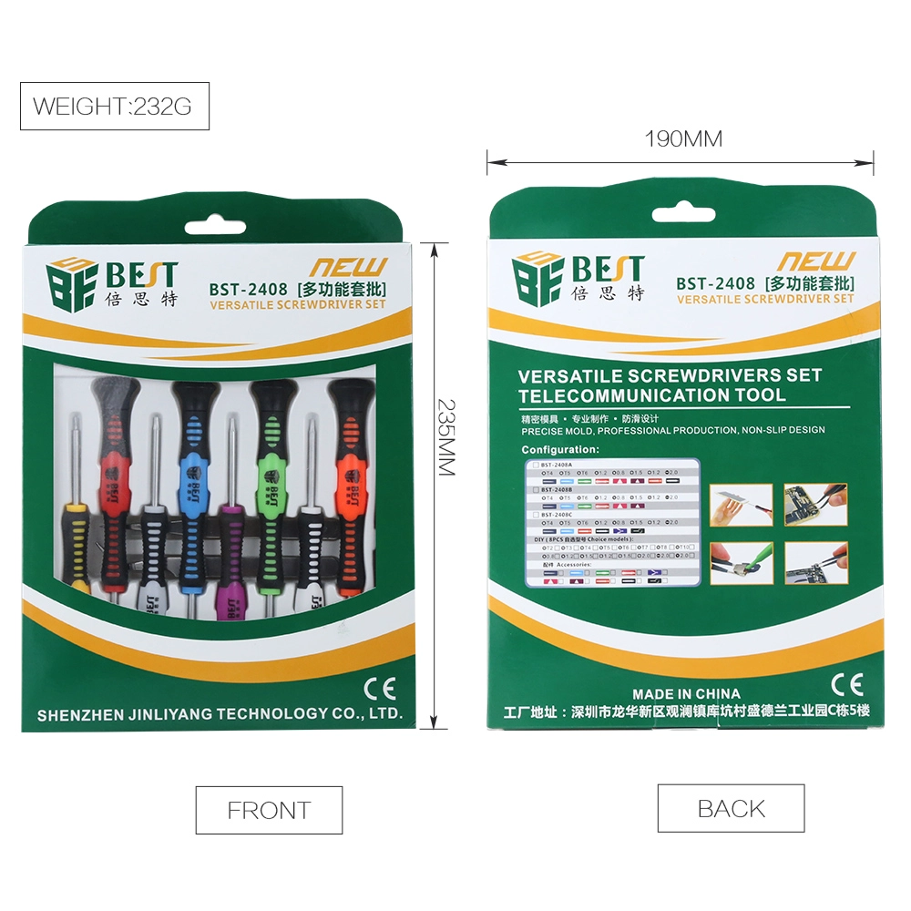 Atacado melhores chaves de fenda kit de reparação ferramenta para iPhone samsung sony Ferramentas HTC Pry 16 em 1 Kit BST-2408