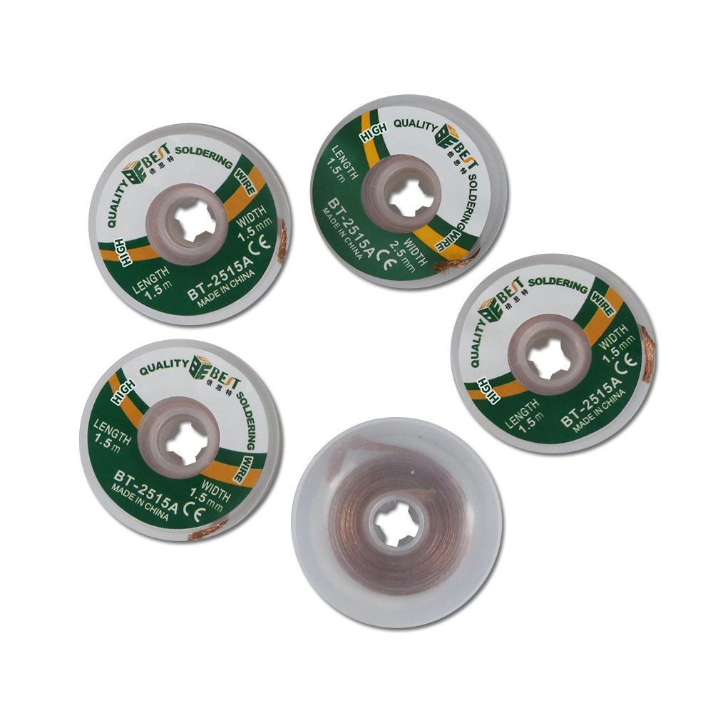 BST-2515A Câble Flux tressé de dissipateur de mèche à souder à dessouder