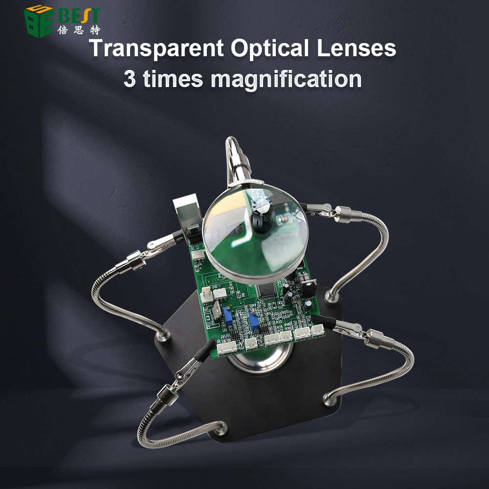 BST-268L Multi-Lötstation, die dritte Hand unterstützt 3x USB-LED-Lupe-Lampe für das PCB-Schweißgerät-Reparaturstation