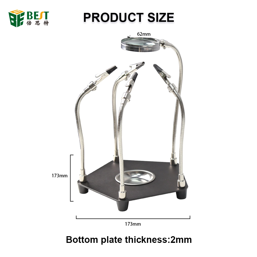 BST-268L Multi-Lötstation, die dritte Hand unterstützt 3x USB-LED-Lupe-Lampe für das PCB-Schweißgerät-Reparaturstation