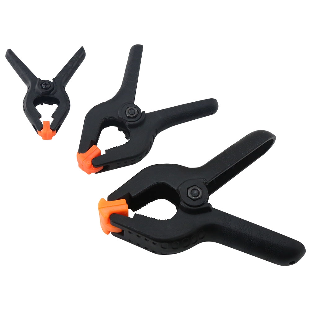 BST-310A 4pcs/lot Different size Plastic Nylon Spring Clamps Clip Tips Set for Paper Photo Backdrop Background Woodworking