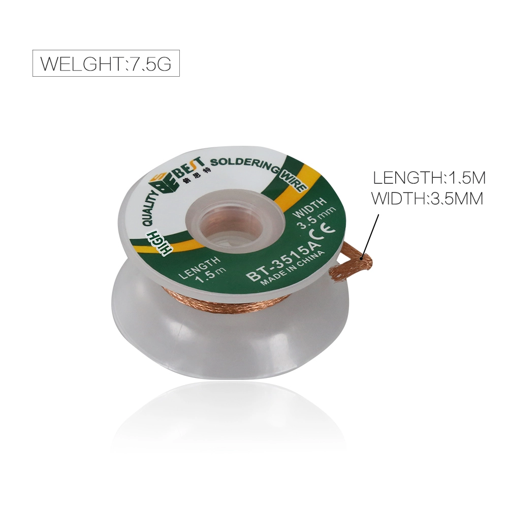 BST-3515A Löten Docht Desoldering Braid Lötdraht 3,5 mm Saugleitung 1,5 m Länge Docht / Löten Zubehör