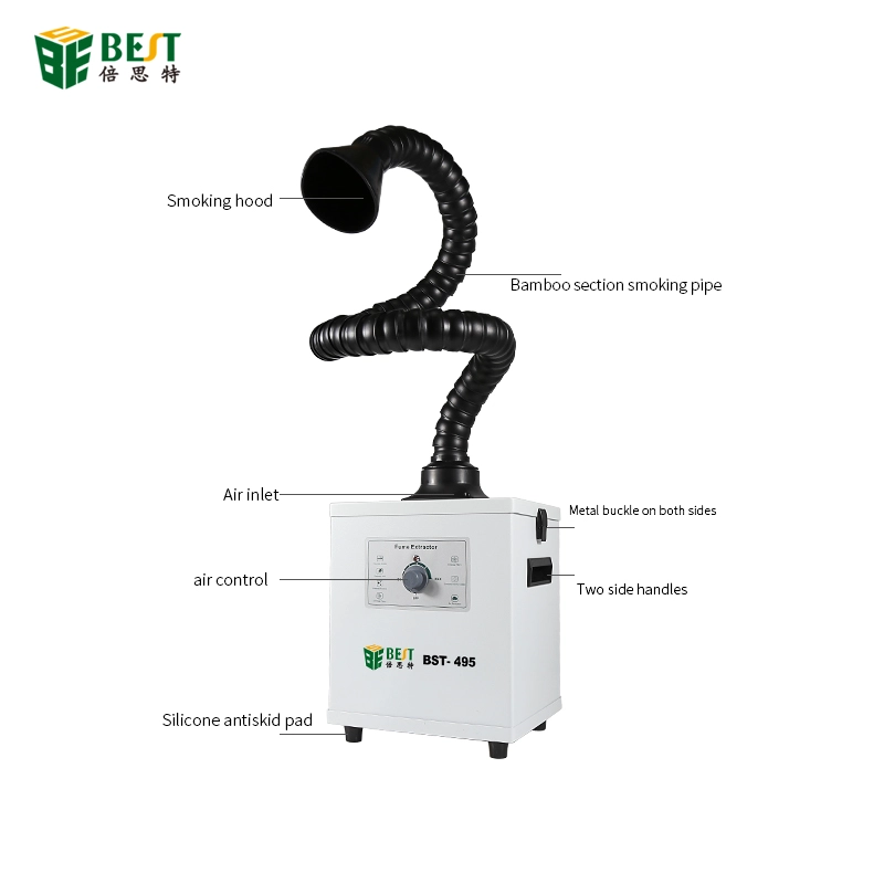 Soldering Smoke Fume Extractor China Factory, China Fume Extractor Manufacturer, Shenzhen Fume Extractor Suppliers, Best Tool BST-495
