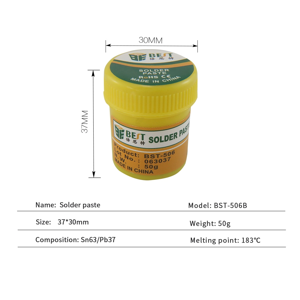 BST-506B Excellente qualité vente chaude téléphone portable pâte à souder étain soudure flux pâte