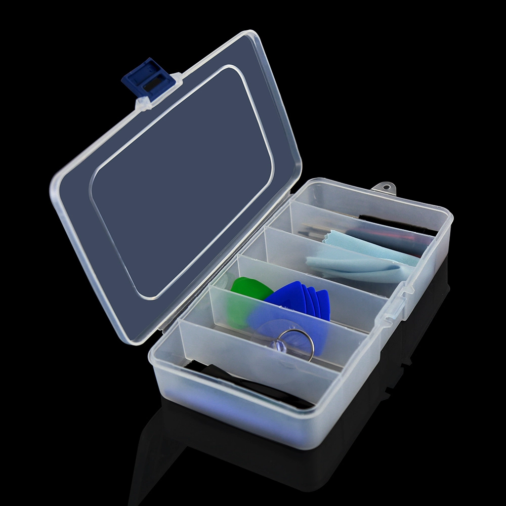BST-651 6 lattices Transparent plastic storage box