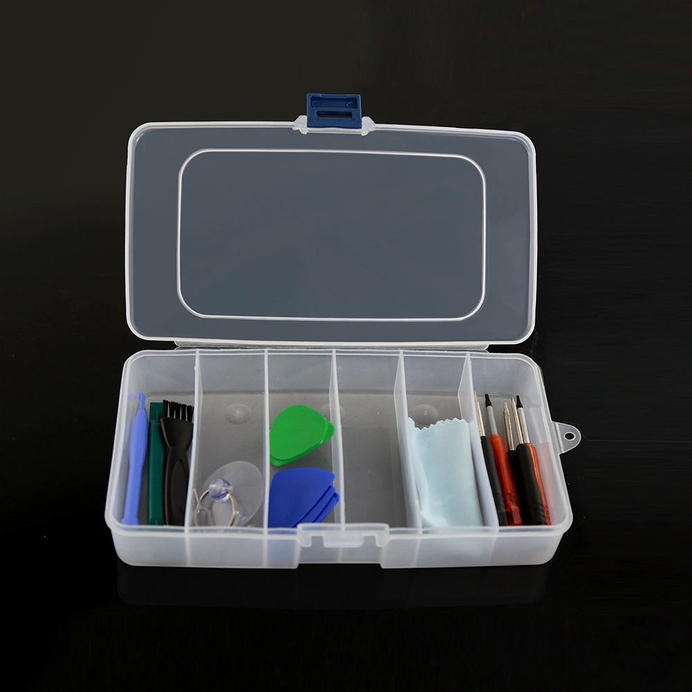 BST-651 6 lattices Transparent plastic storage box